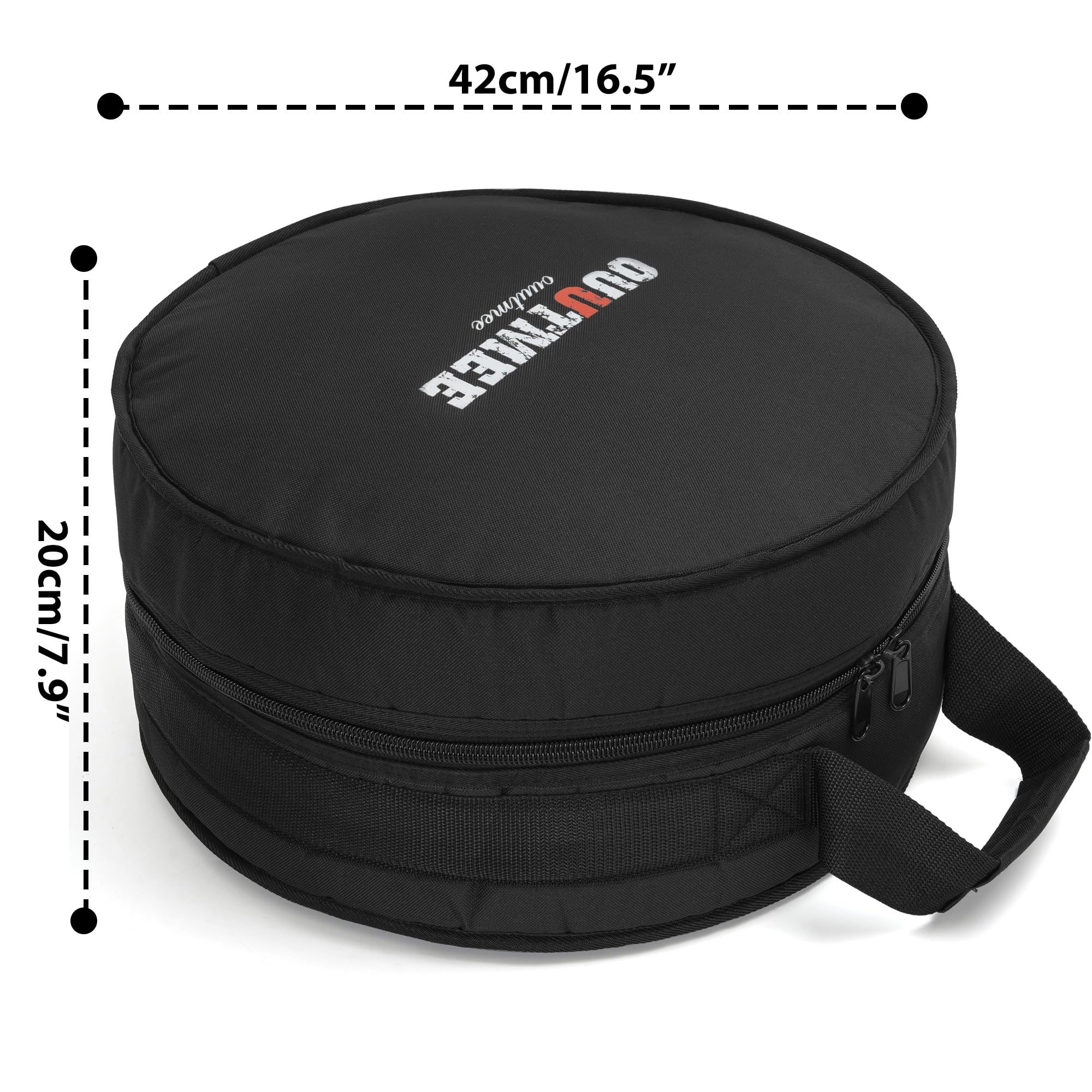 Drum Bag For Snare 14"x5.5"/14"x6.5", 10mm Thick Padded Travel Drum Case 14"x5.5"/14"x6.5" Snare Drum - Image 7