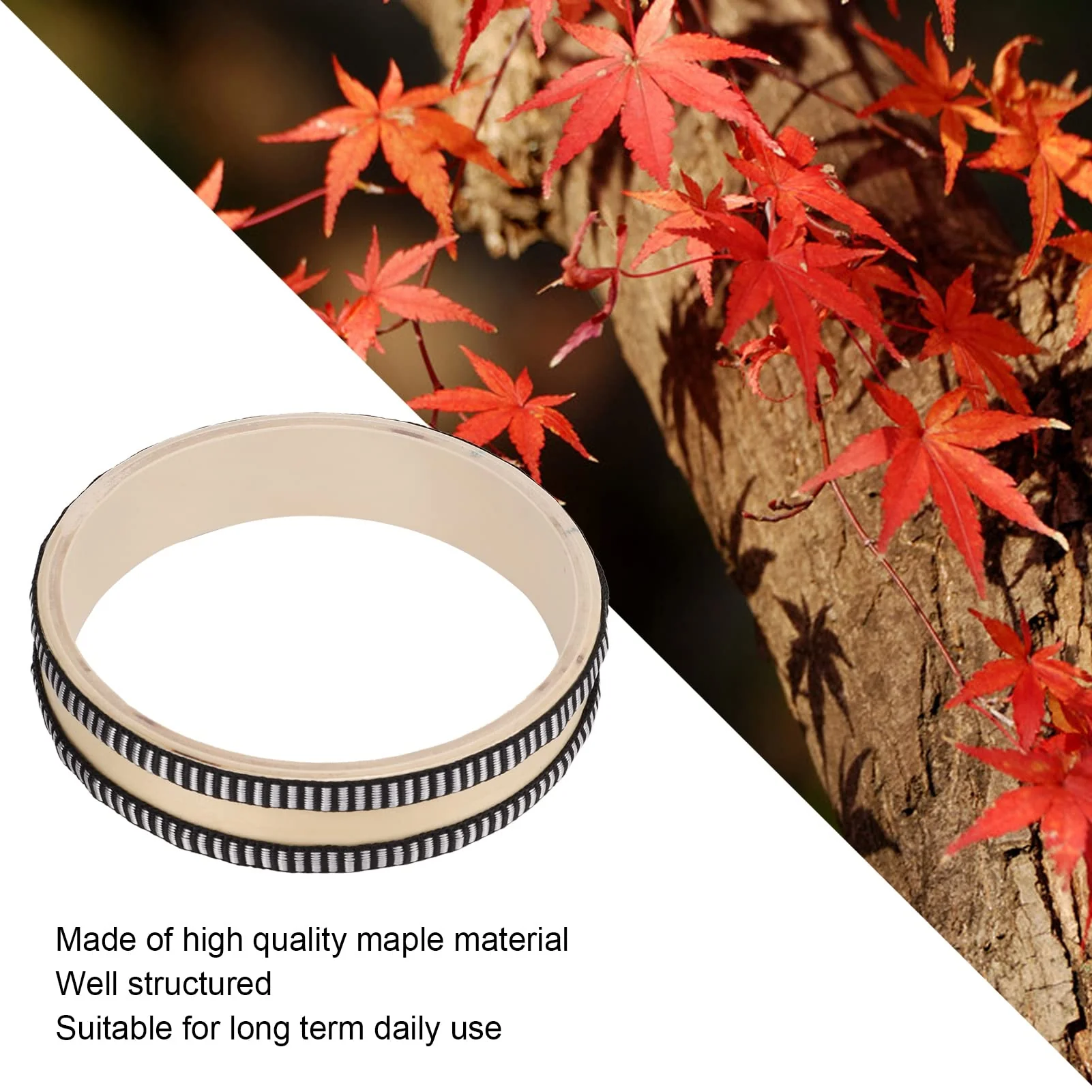 Drum, Colour Transparent Drum Maple Bead Drums Musical Instrument Percussion - Image 5