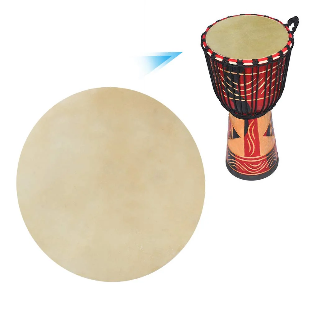 Drum Head Buffalo 2PCS Faux Leather Consistent Clear Sound Accessory for African Drums Bongos (9.0 inches)- Skin Replacement 9.0 inches - Image 5
