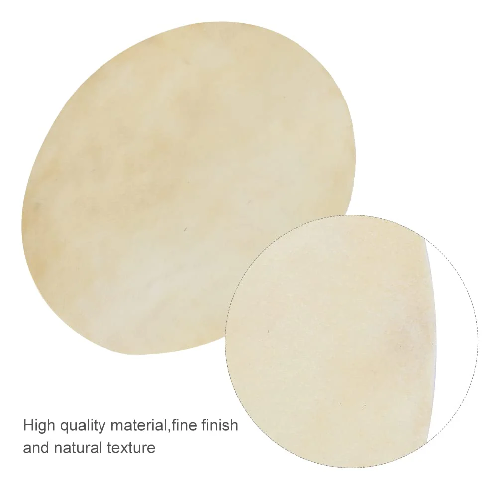 Drum Head Buffalo 2PCS Faux Leather Consistent Clear Sound Accessory for African Drums Bongos (9.0 inches)- Skin Replacement 9.0 inches - Image 7
