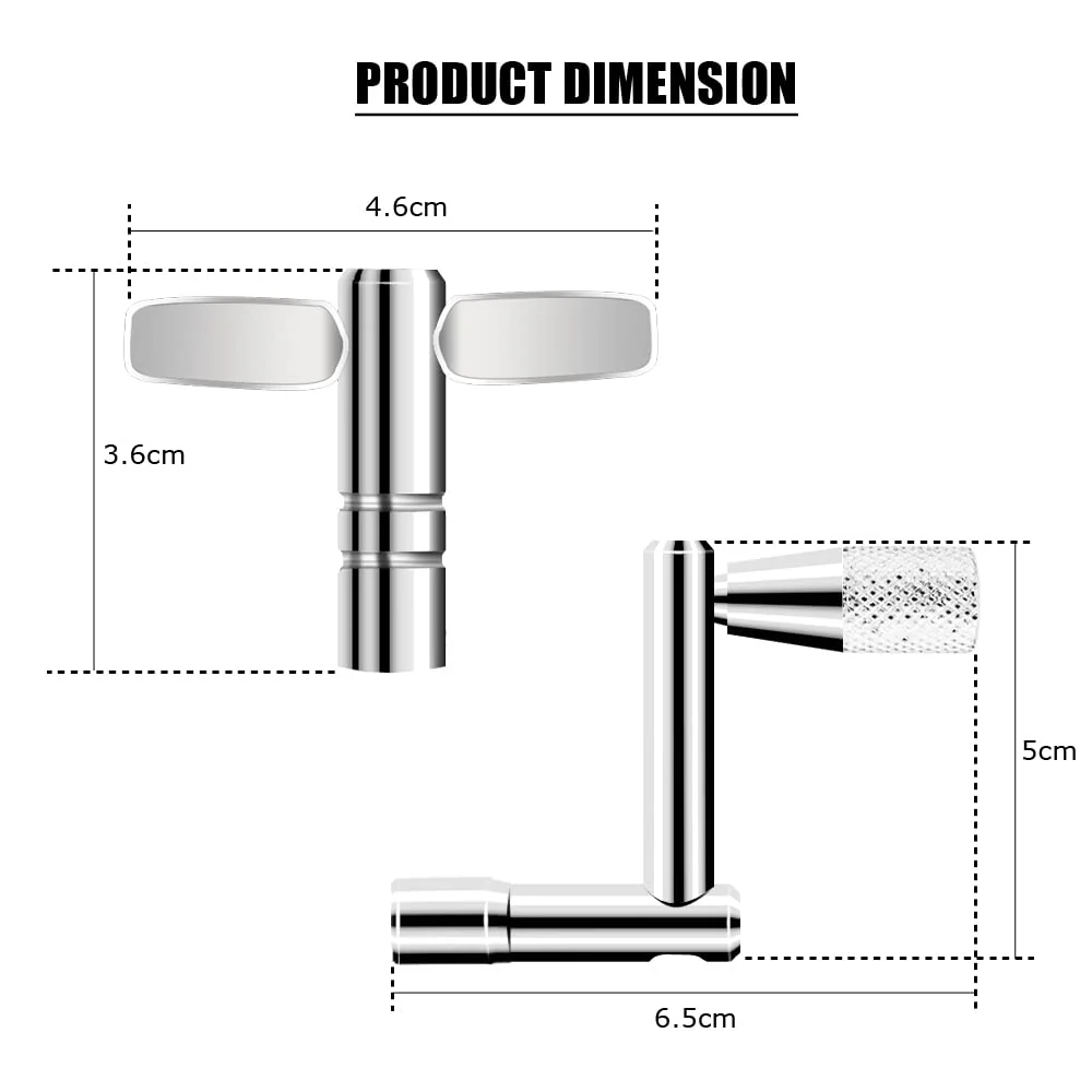 Drum Keys 3 Pack Universal Drum Tuning Key with Continuous Motion Speed Key - Image 3