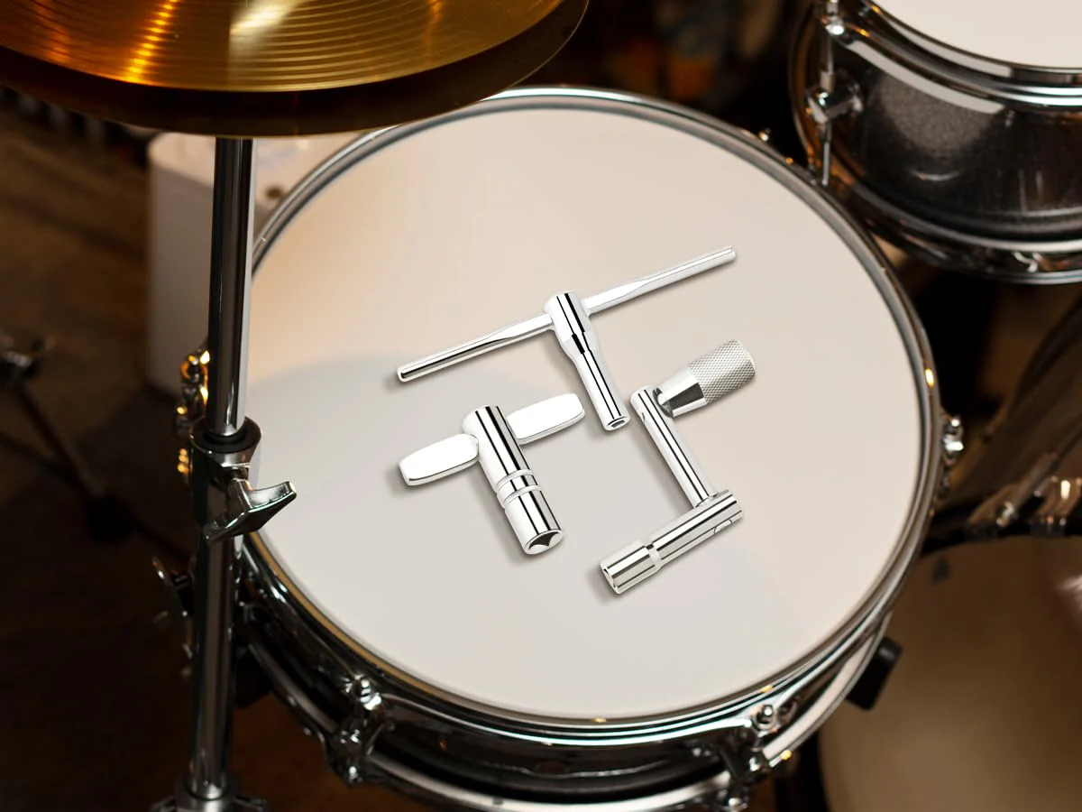 Drum Keys for Tuning Drum, 5 Pack Drum Tuning Key, Universal Drum Tuner with Continuous Standard Motion Speed Key, Extended T Key for Fast Easy Tuning, Drum Key Tool Set - Image 4