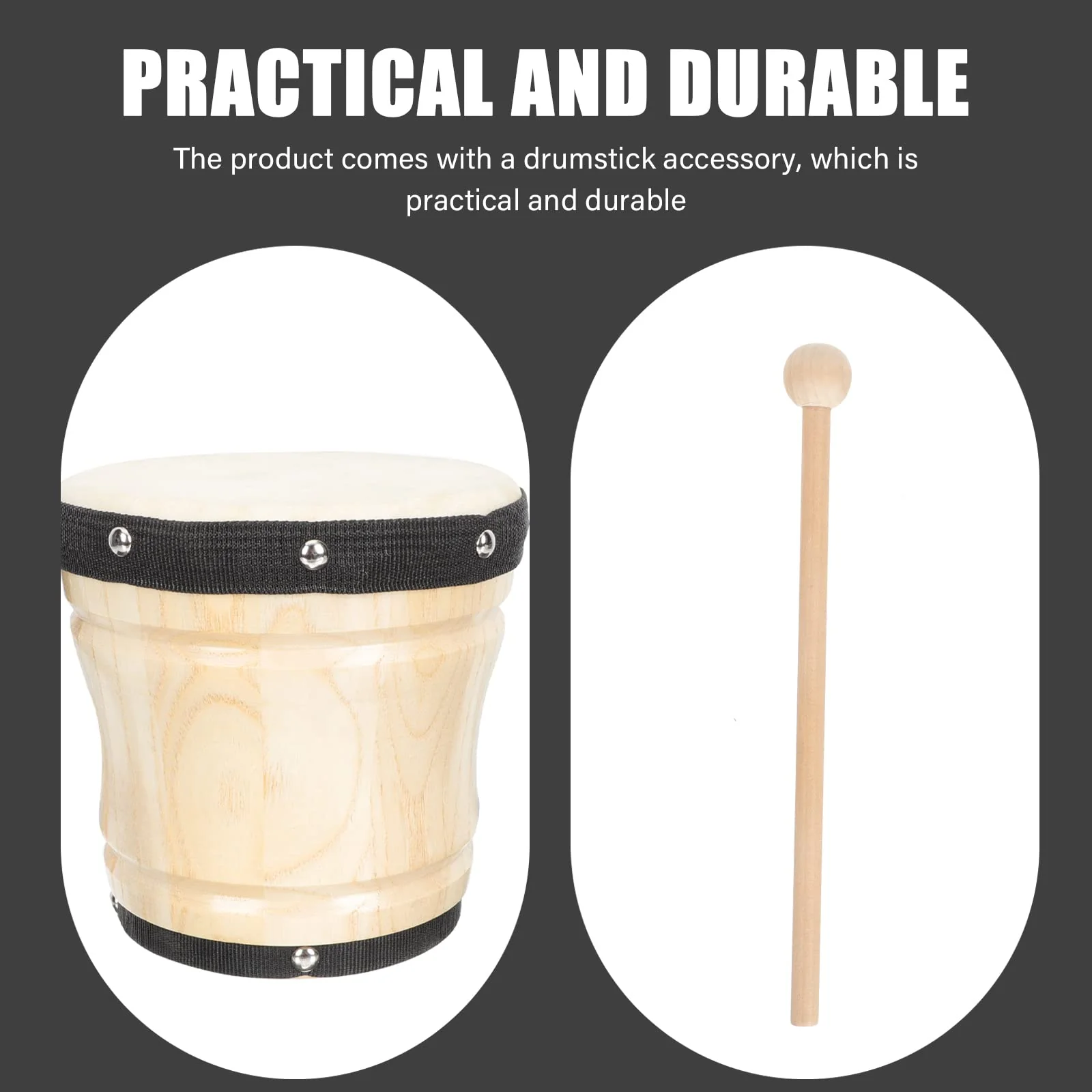 Drum Kit Drum Kit Kids s Congas 1 Set Professional Percussion Instrument Simple Sheepskin Conga Bongos - Image 7