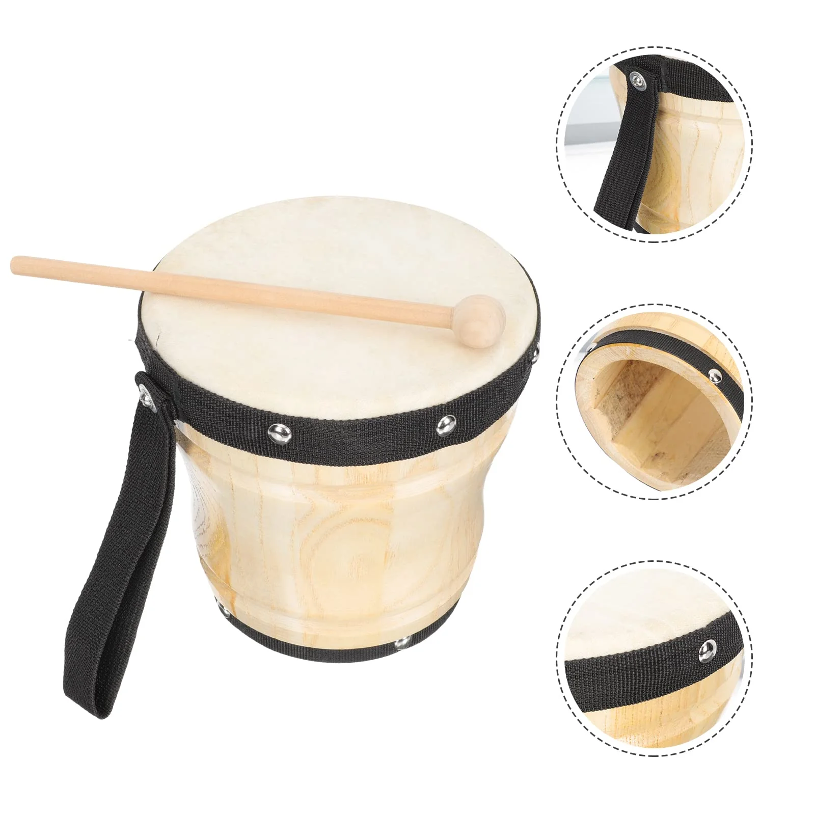 Drum Kit Drum Kit Kids s Congas 1 Set Professional Percussion Instrument Simple Sheepskin Conga Bongos - Image 8