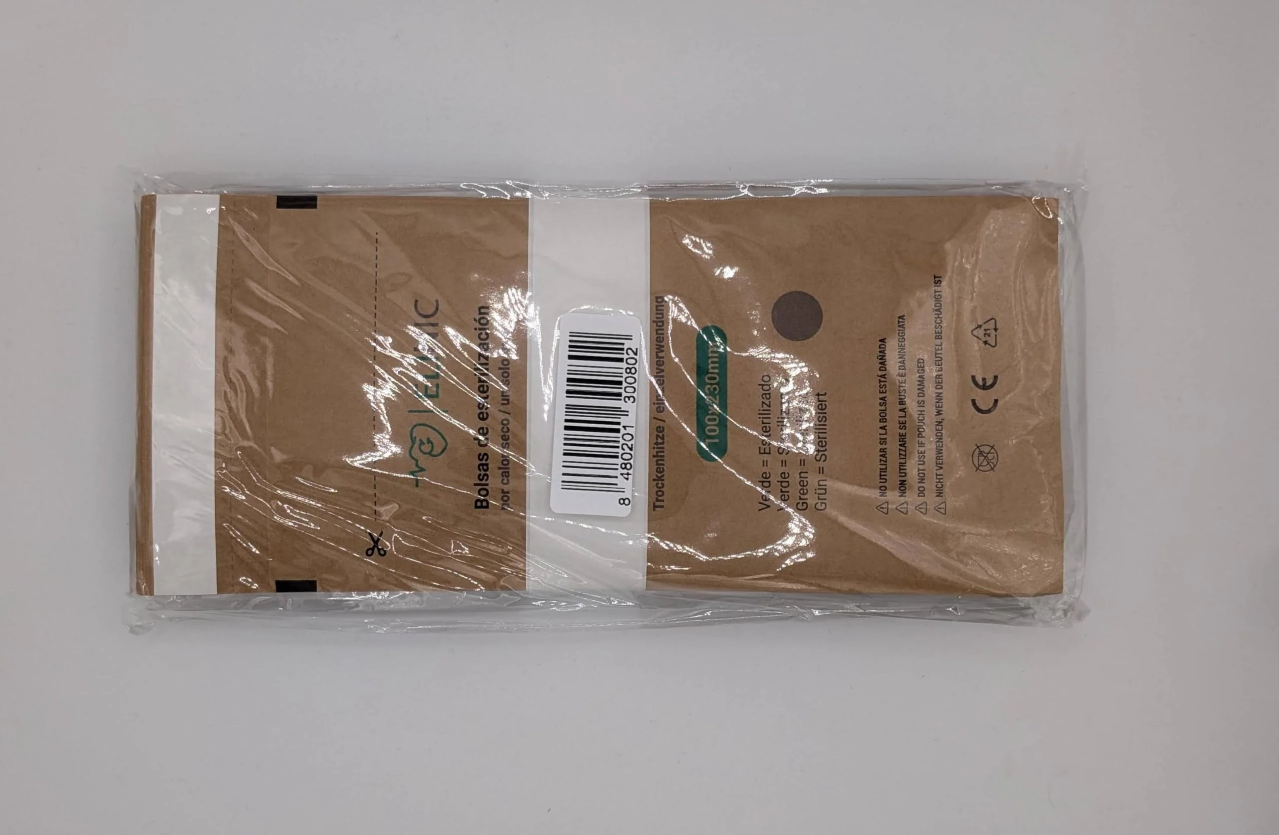 Dry Heat Sterilization Bags - Pack of 100 (100mm x 230mm) 100*230mm - Image 2