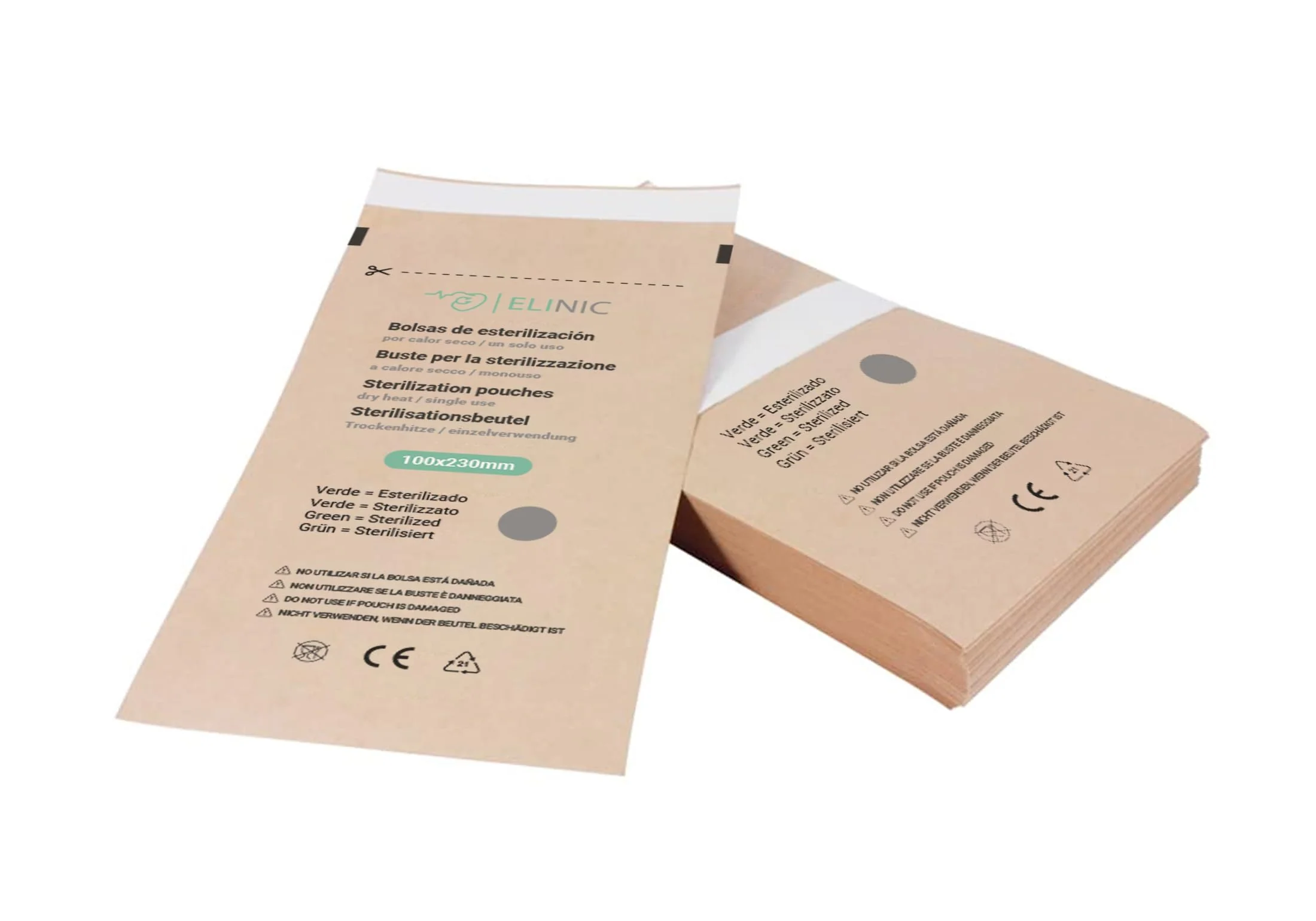 Dry Heat Sterilization Bags - Pack of 100 (100mm x 230mm) 100*230mm - Image 5