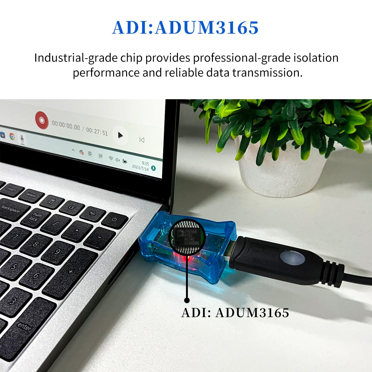 DSD TECH SH-G01B USB Isolator with High-Speed ADI ADUM3165 Chip - 480Mbps - Image 7