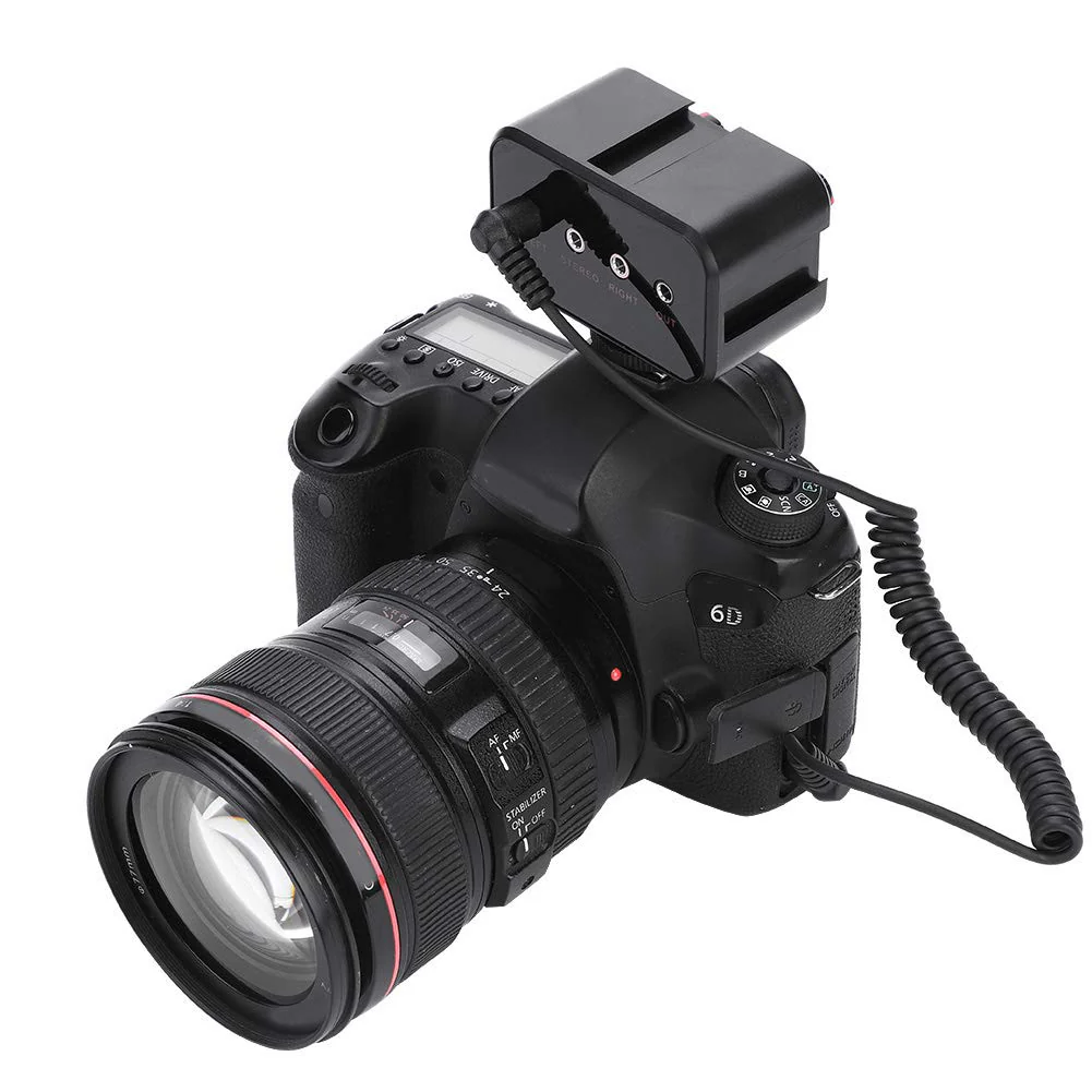 DSLR Cameras Audio Mixer Adapter, WS V2 Channel Small Microphone Audio Mixer for DSLR Cameras Mono 1/8inch(3.5mm) inputs/Stereo 1/8inch(3.5mm) Input / 1/8inch(3.5mm) Stereo - Image 8