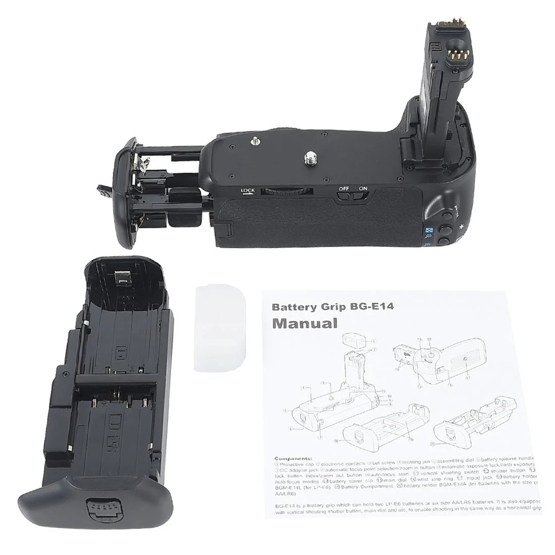 DSTE Pro BG-E14 Vertical Battery Grip Compatible with Canon EOS 70D 80D 90D SLR Digital Camera, Working with LP-E6 LP-E6N (Battery not Included) - Image 7