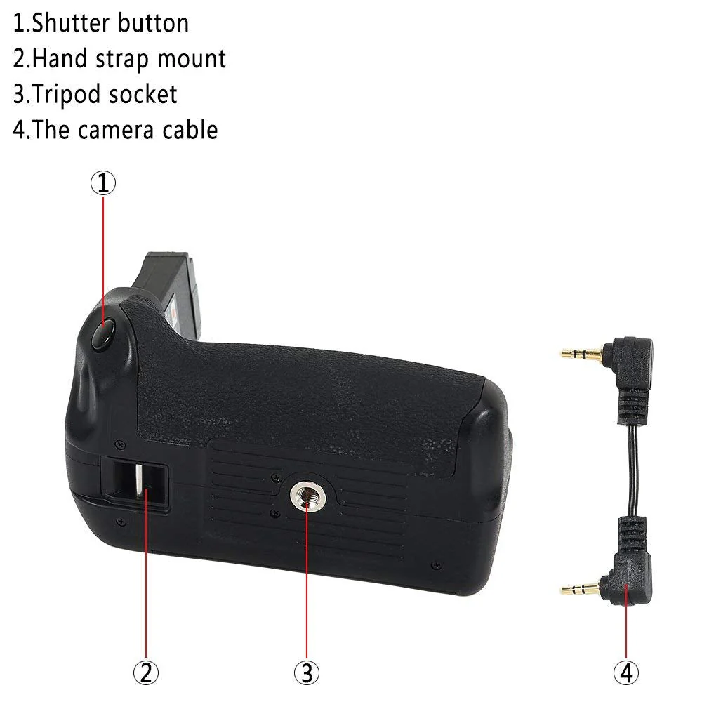 DSTE Pro EOS-800D Vertical Battery Grip Compatible with Canon EOS 800D T7i X9i 77D 9000D Digital Camera as LP-E17 - Image 5