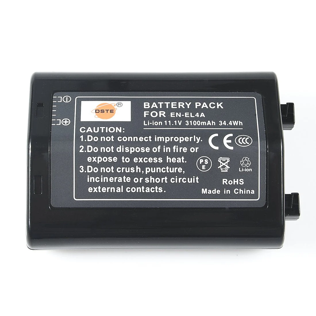 DSTE Replacement for EN-EL4A Rechargeable Li-ion Battery Compatible Nikon D2Z D2H D2Hs D2X D2Xs D3 D3S D3X F6 Camera D300 D300S D700 MB-D12 MB-40 Battery Grip as EN-EL4 - Image 3