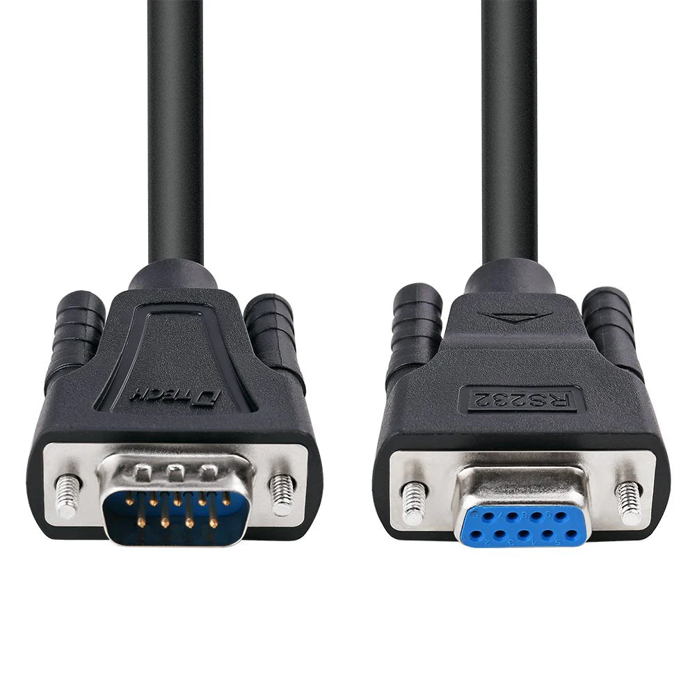 DTECH 10ft COM Port Serial Cable Male to Female RS232 Extension 9 Pin Straight Through Cord (3 Meter, Black) - Image 3