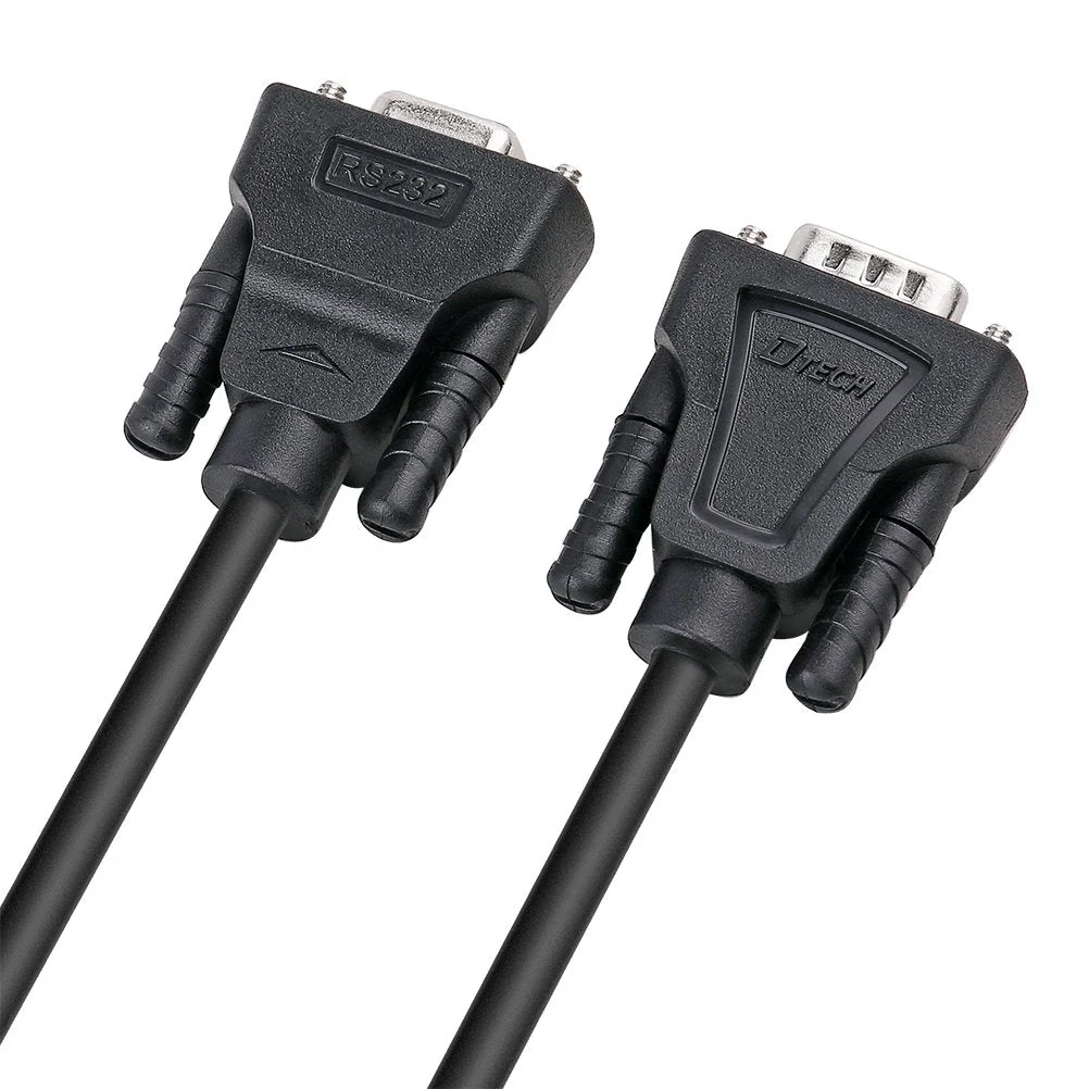 DTECH 10ft COM Port Serial Cable Male to Female RS232 Extension 9 Pin Straight Through Cord (3 Meter, Black) - Image 4