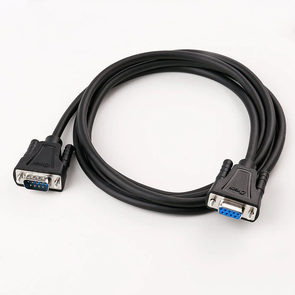 DTECH 10ft COM Port Serial Cable Male to Female RS232 Extension 9 Pin Straight Through Cord (3 Meter, Black) - Image 7