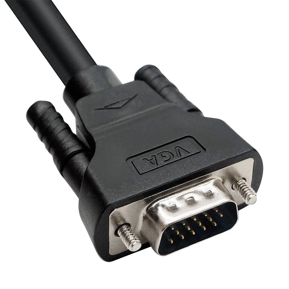 DTech 15 Feet SVGA VGA Computer Monitor Cable Male to Male Cord 1080p High Resolution (5 Meter, Black) 15ft - Image 3