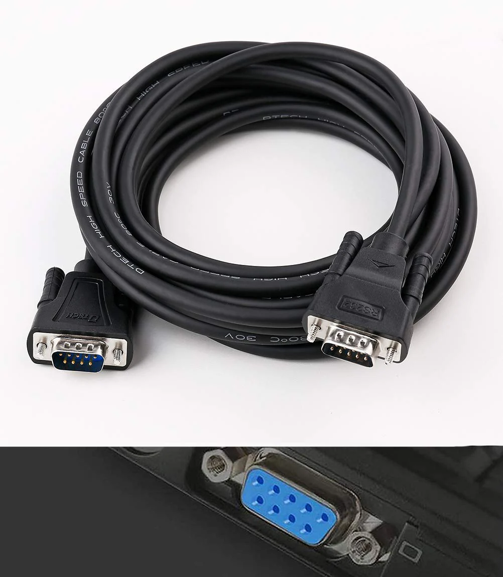 DTech 15ft DB9 Serial Cable COM Port Male to Male RS232 Straight Through 9 Pin Data Cord - Image 3
