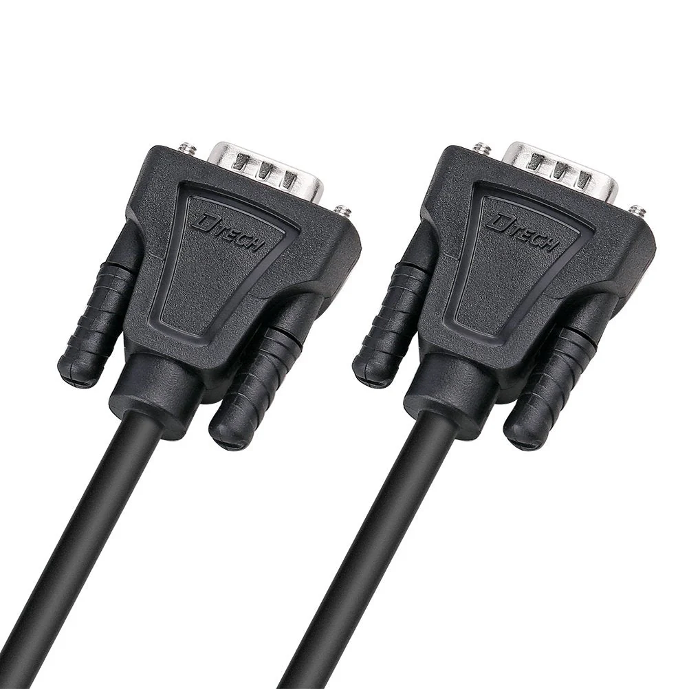 DTech 15ft DB9 Serial Cable COM Port Male to Male RS232 Straight Through 9 Pin Data Cord - Image 5
