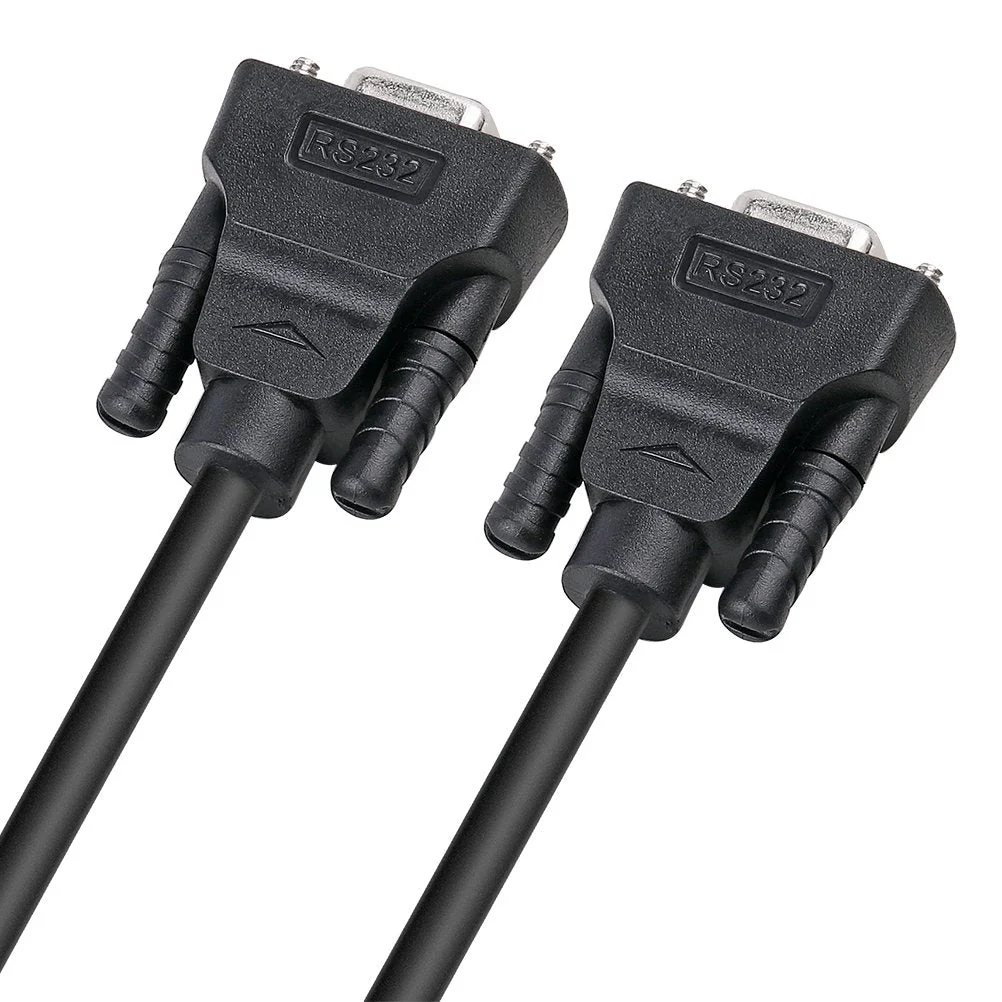 DTECH DB9 RS232 Serial Cable Female to Female Null Modem Cord Full Handshaking 7 Wire Crossover for Data Communication (15 Feet, Black) 15ft - Image 6