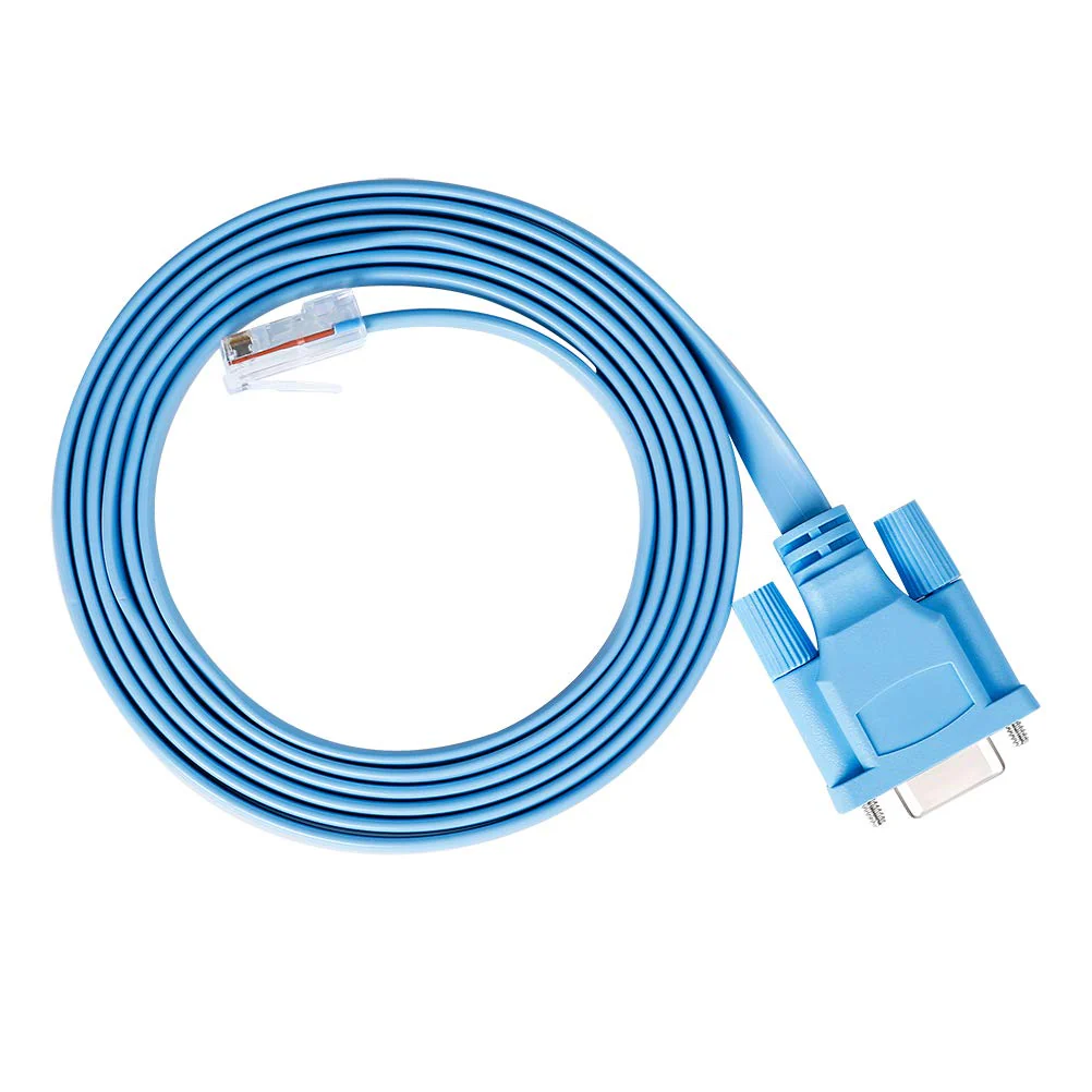 DTECH DB9 to RJ45 Console Cable Cisco Device Management Serial Adapter (6 Feet, Blue) - Image 7
