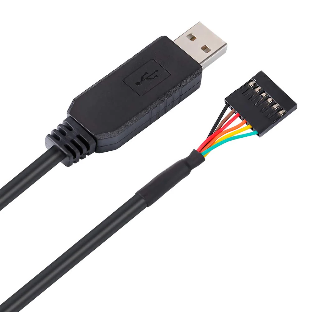 DTECH FTDI USB to TTL Serial 5V Adapter Cable 6 Pin 0.1 inch Pitch Female Socket Header UART IC FT232RL Chip Windows 10 8 7 Linux MAC OS (6ft, Black) 6ft/1.8m - Image 4