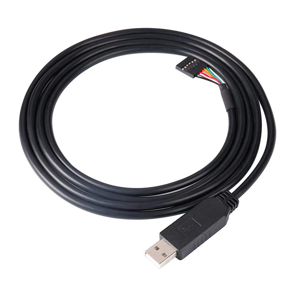 DTECH FTDI USB to TTL Serial 5V Adapter Cable 6 Pin 0.1 inch Pitch Female Socket Header UART IC FT232RL Chip Windows 10 8 7 Linux MAC OS (6ft, Black) 6ft/1.8m - Image 7