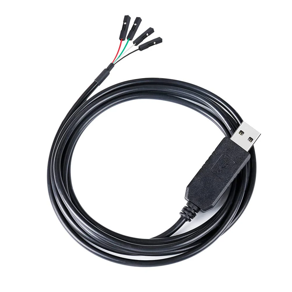 DTECH USB to TTL Serial 3.3V Adapter Cable TX RX Signal 4 Pin 0.1 inch Pitch Female Socket PL2303 Prolific Chip Windows 10 8 7 XP Vista (6ft, Black) 6ft/1.8m - Image 7