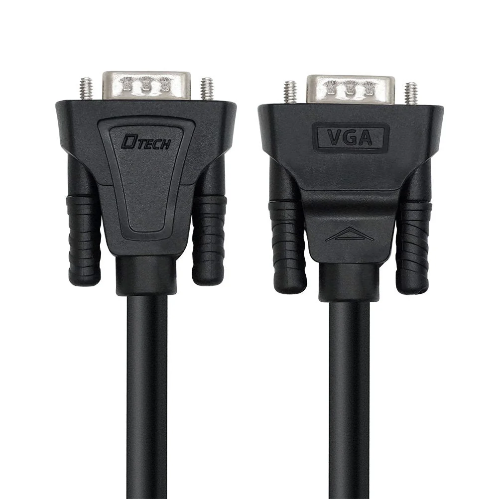 DTech VGA Male to Male Cable 10 Feet Long PC Computer Monitor Cord 1080p High Resolution (3 Meter, Black) 10ft - Image 5