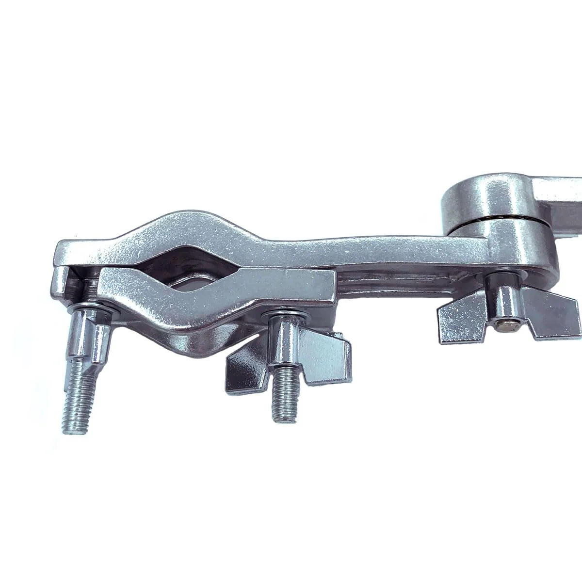 Dual Drum Clamp Multi-Clamp Extended Drum Extension Clamp Metal Drum Rack Clamp Double Drum Clamp Percussion Clamp Mounting Bracket Drum Set Hardware Parts Accessories - Image 3