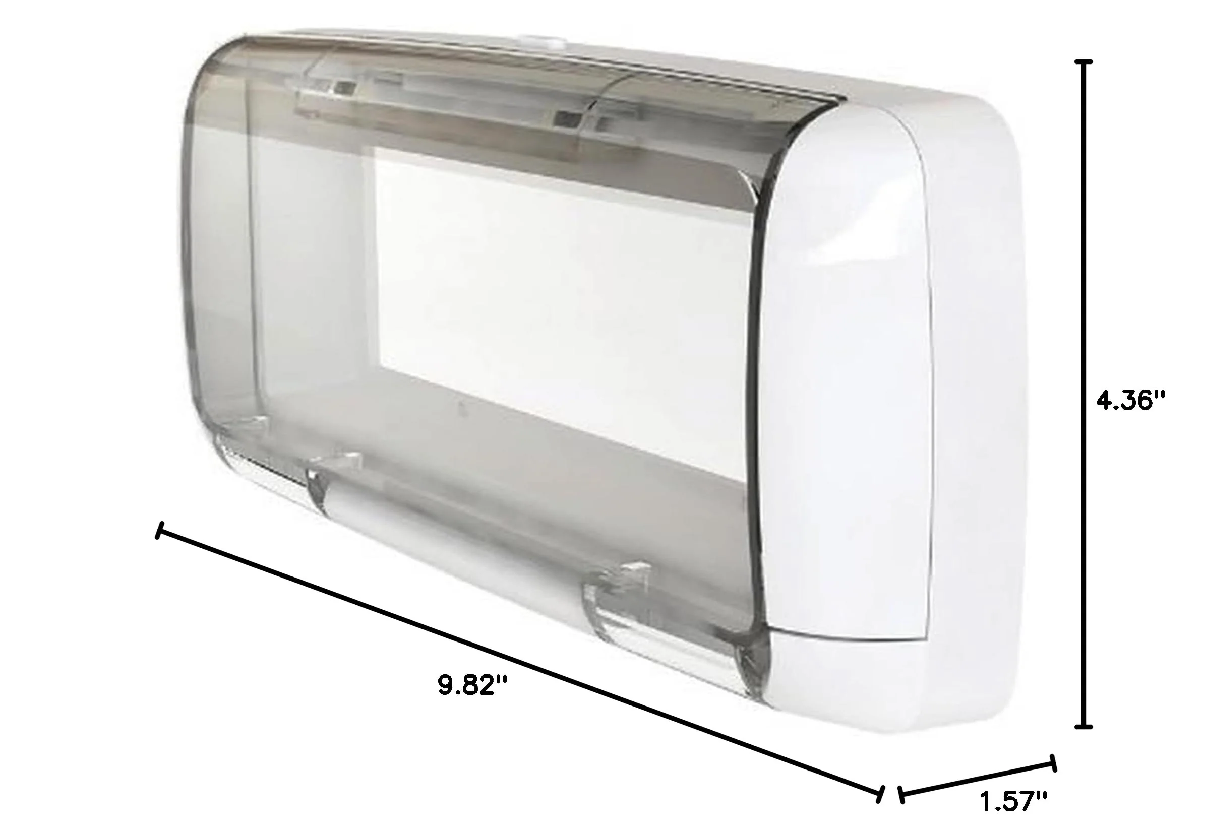Dual Electronics SG3 Splashguard Marine Radio Housing Unit, Waterproof, Transparent, Single DIN, White - Image 6
