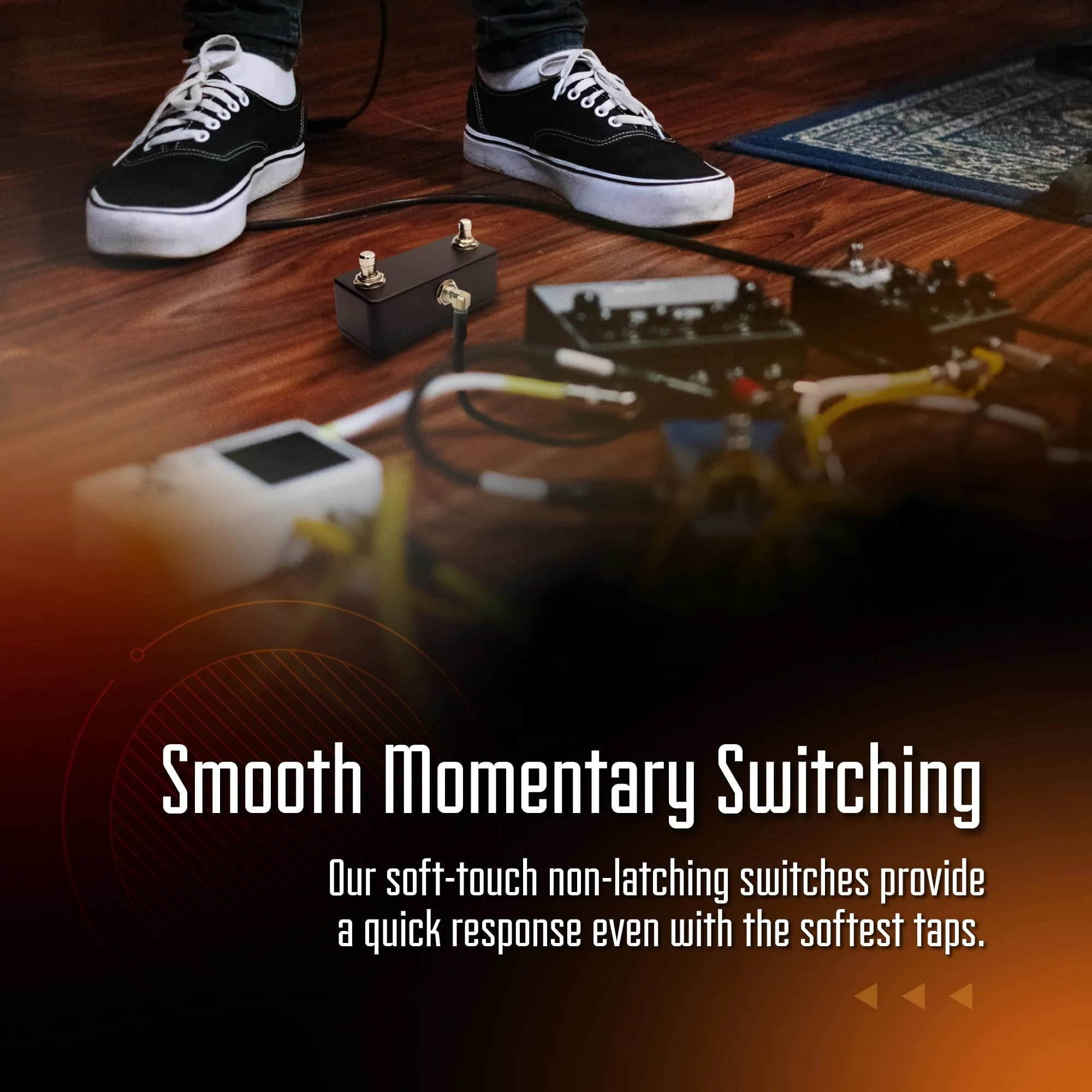 Dual Foot Switch Pedal - Versatile TRS Auxiliary Guitar Pedal - Expand Your Multi Effects Processor - Hand Wired and Built for the Road (Arctic White) - Image 3