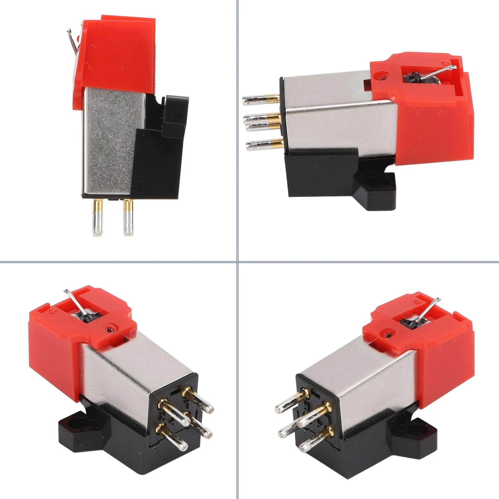Dual Magnet Cartridge,Dual Moving Magnet Phono Cartridge AT91R with Aluminum Cantilever, Double V Magnet Design, 20-20000Hz Frequency Range - Image 4