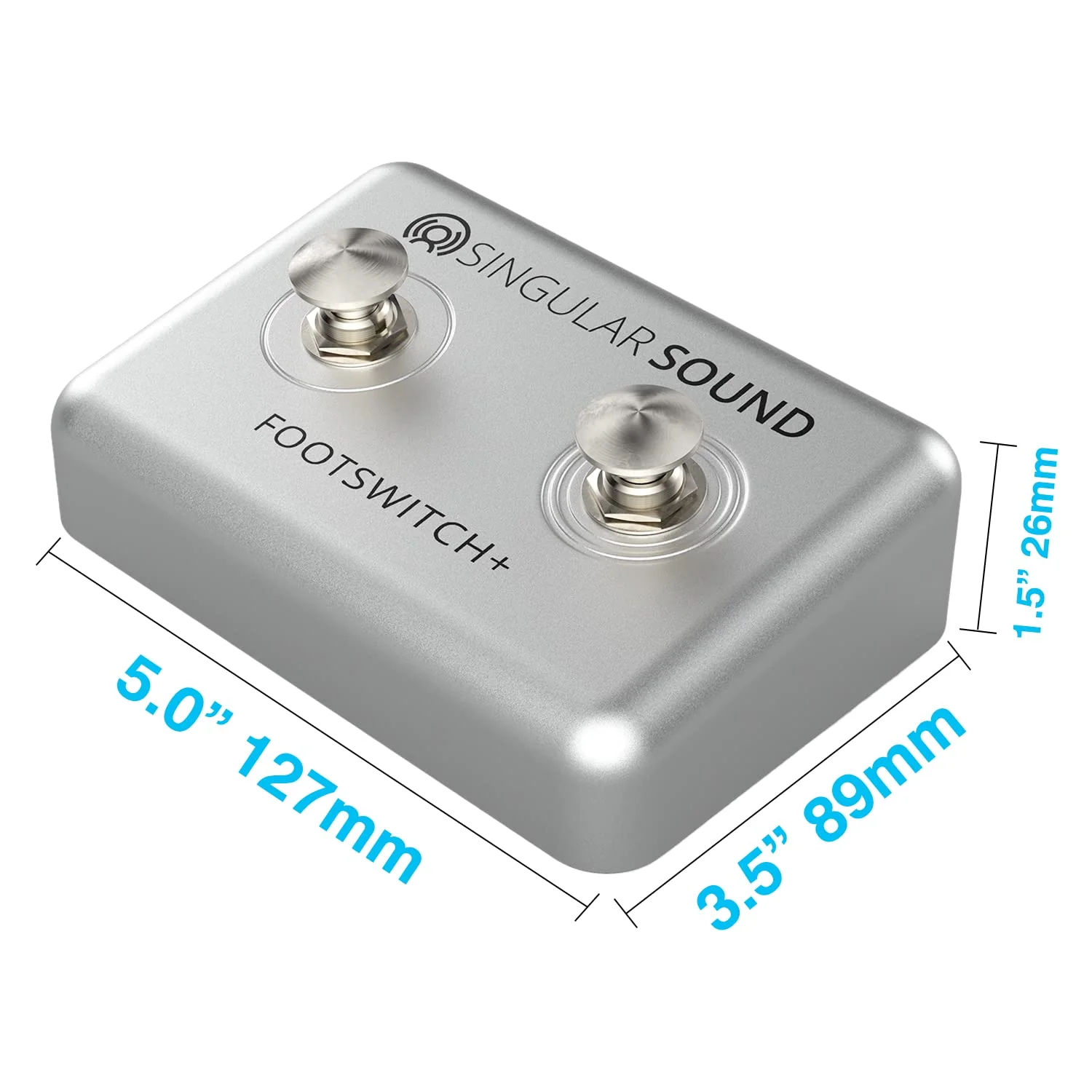 Dual Momentary Footswitch Plus for use with BeatBuddy, Effects Pedals, and Electronic Instruments - Image 5