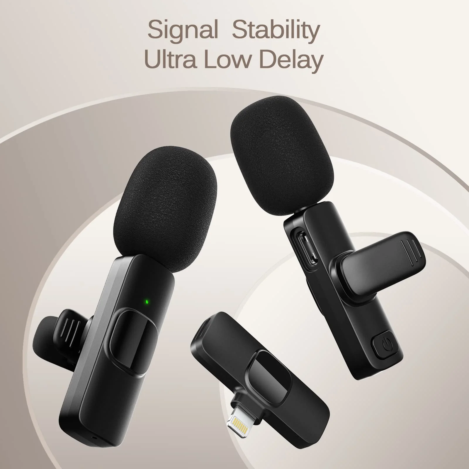 Dual Professional Wireless Lavalier Lapel Microphone for iPhone, iPad, Mini Video Recording Mic for Interview Video Podcast Vlog YouTube & Livestream, Noise Reduction, Plug & Play - Image 4