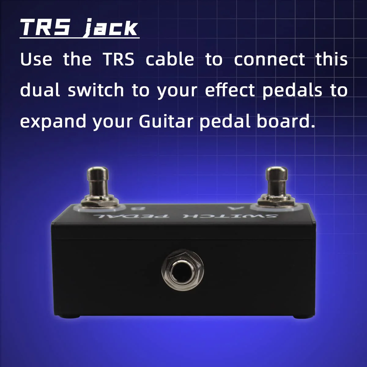 Dual Switch Pedal for Guitar Effect Pedal With TRS Cable (Latch Dual Switch) Latch Dual Switch - Image 3