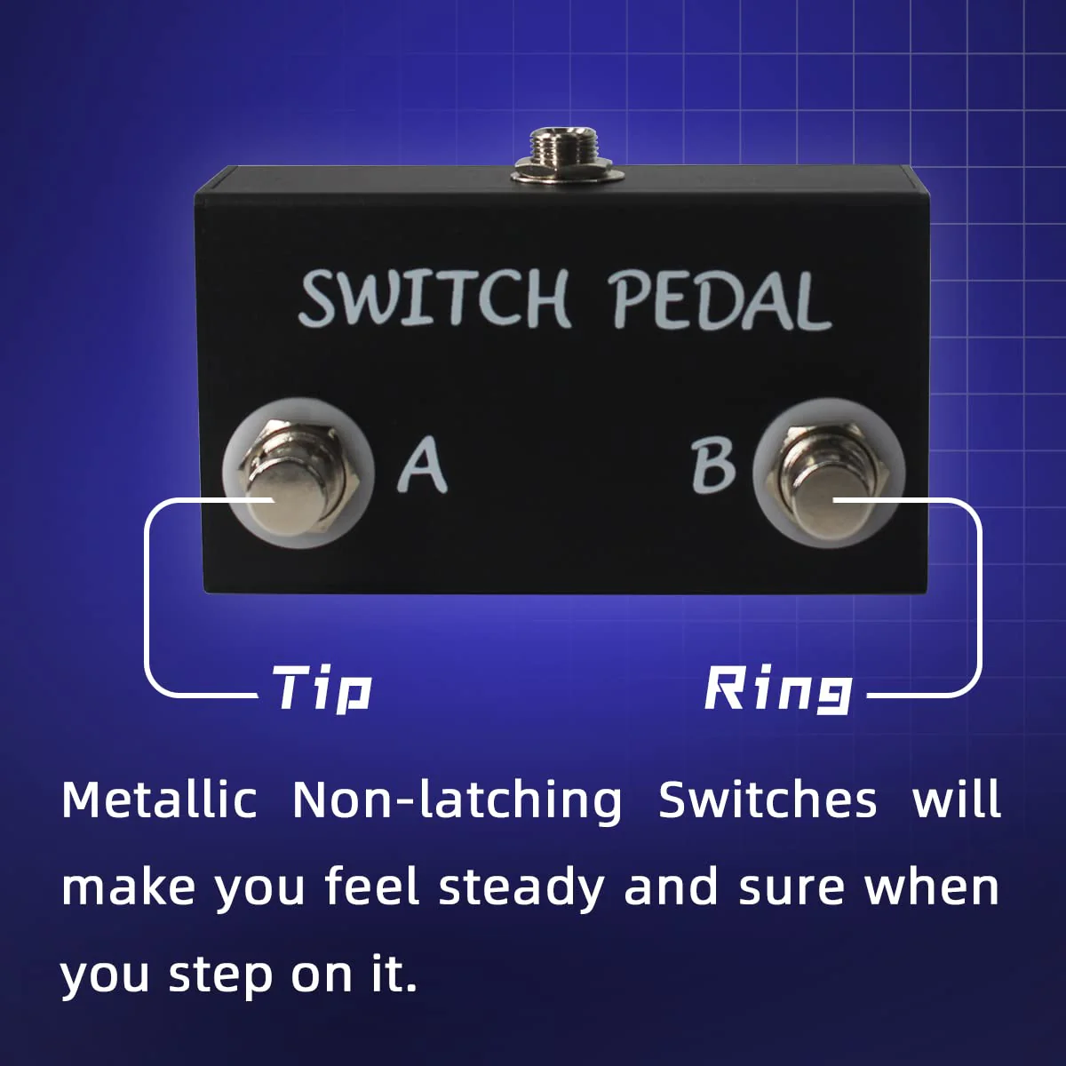 Dual Switch Pedal for Guitar Effect Pedal With TRS Cable (Unlatch Dual Switch) Unlatch Dual Switch - Image 2