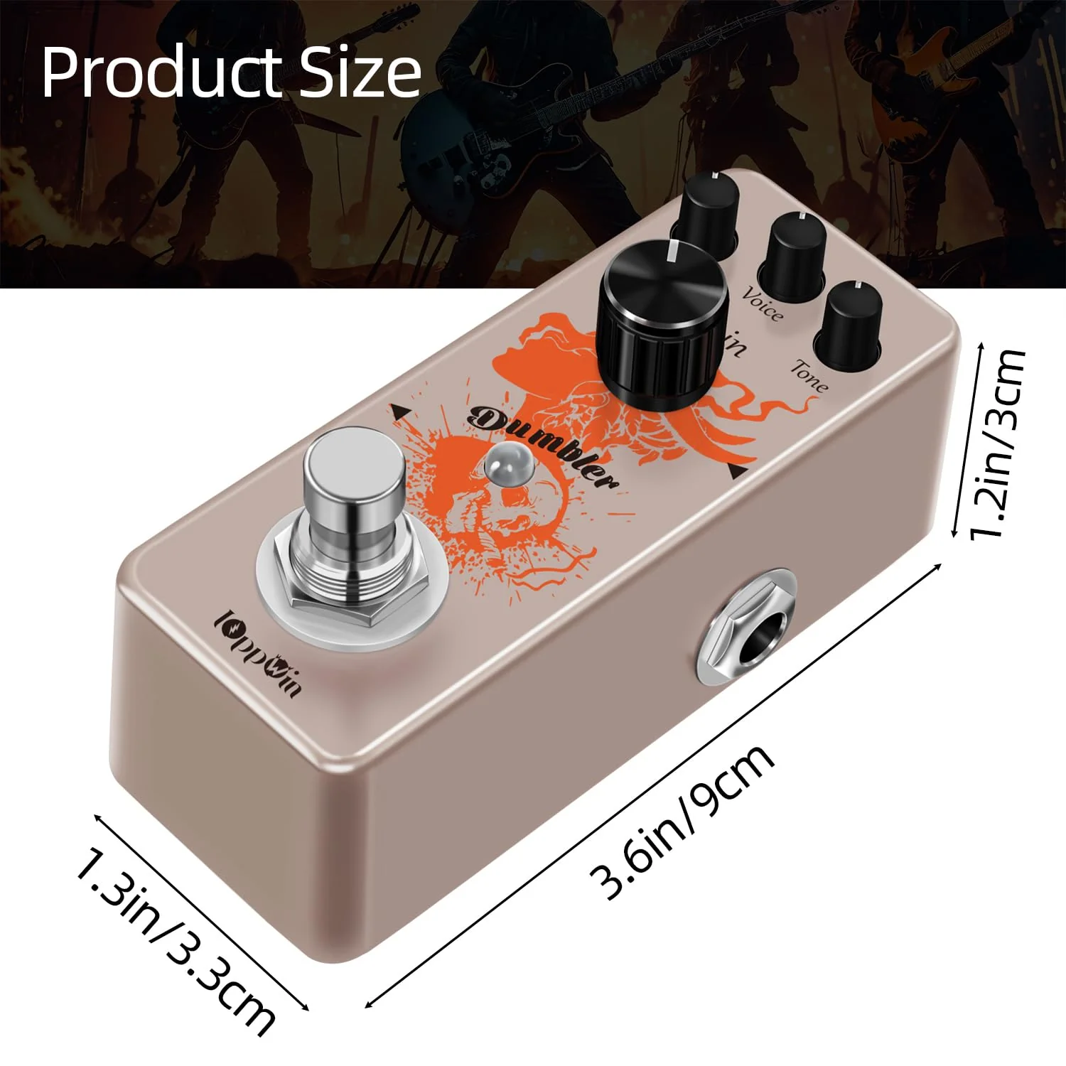 Dumbler OD Dumble Overdrive Pedal - Vintage Amp Simulator, Classic Overdrive Tone, True Bypass, Mini Metal Enclosure (DC 9V) - Image 2