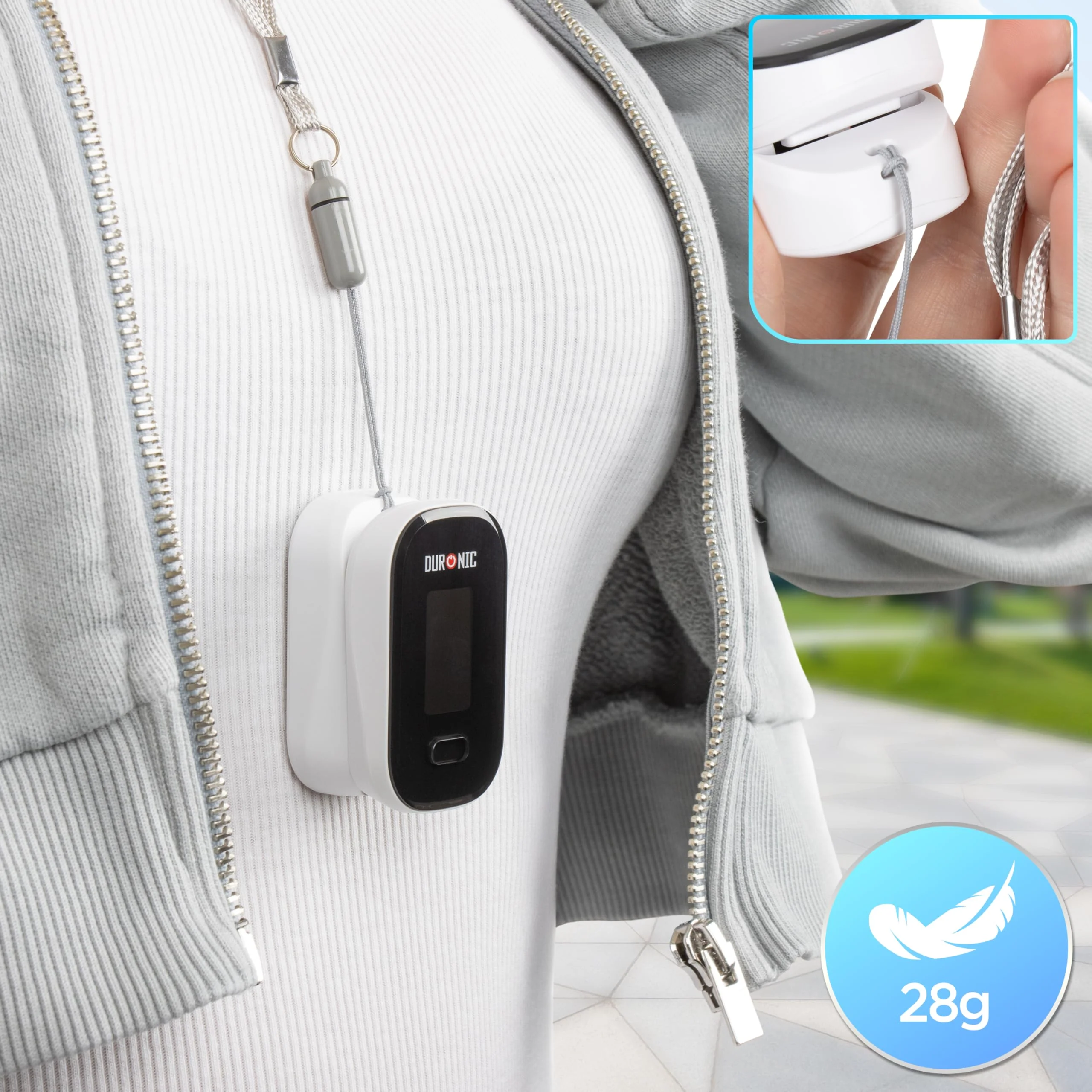 Duronic OX02 Pulse Oximeter Measuring Oxygen Saturation (SpO₂) in Blood Oximeter for Home Pulse Oximeter for Painless Finger Application - Image 8
