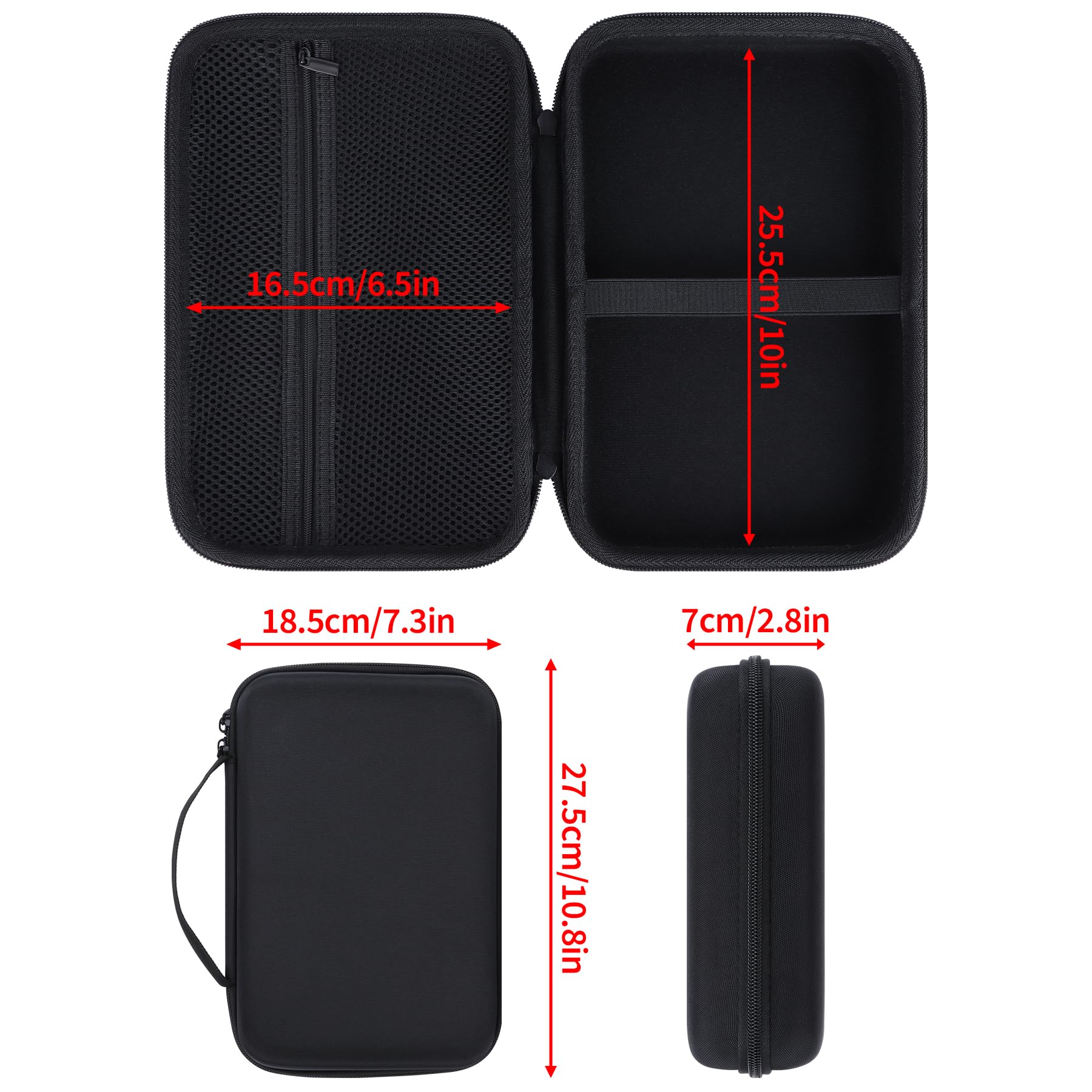 DVD Player Case Compatible with 9.5" | 10.5" YOTON/POFOTO/WONNIE/PJGCWB Portable DVD Player (Black) Black - Image 8