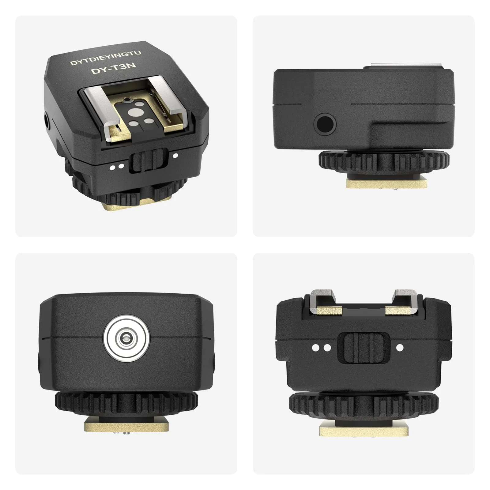 DY-T3N for Nikon Camera Flash hot Shoe Converter Adapter, Small Flash Godox iT30 im20/30, Height-Increasing Multi-Flash Trigger, Extended Body Universal Accessory (DY-T3N N01) DY-T3N N01 - Image 7