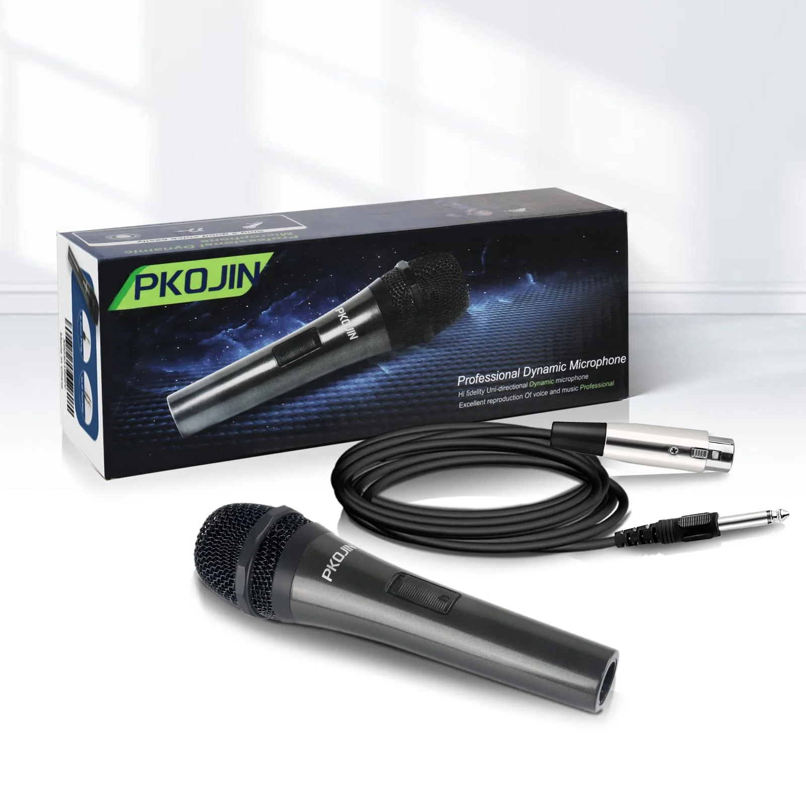 Dynamic Karaoke Microphone for Singing, Vocal Wired Microphone for Karaoke, Handheld Mic with 10 Ft Cable, Mics for Speaker with ON/Off Switch - Image 7