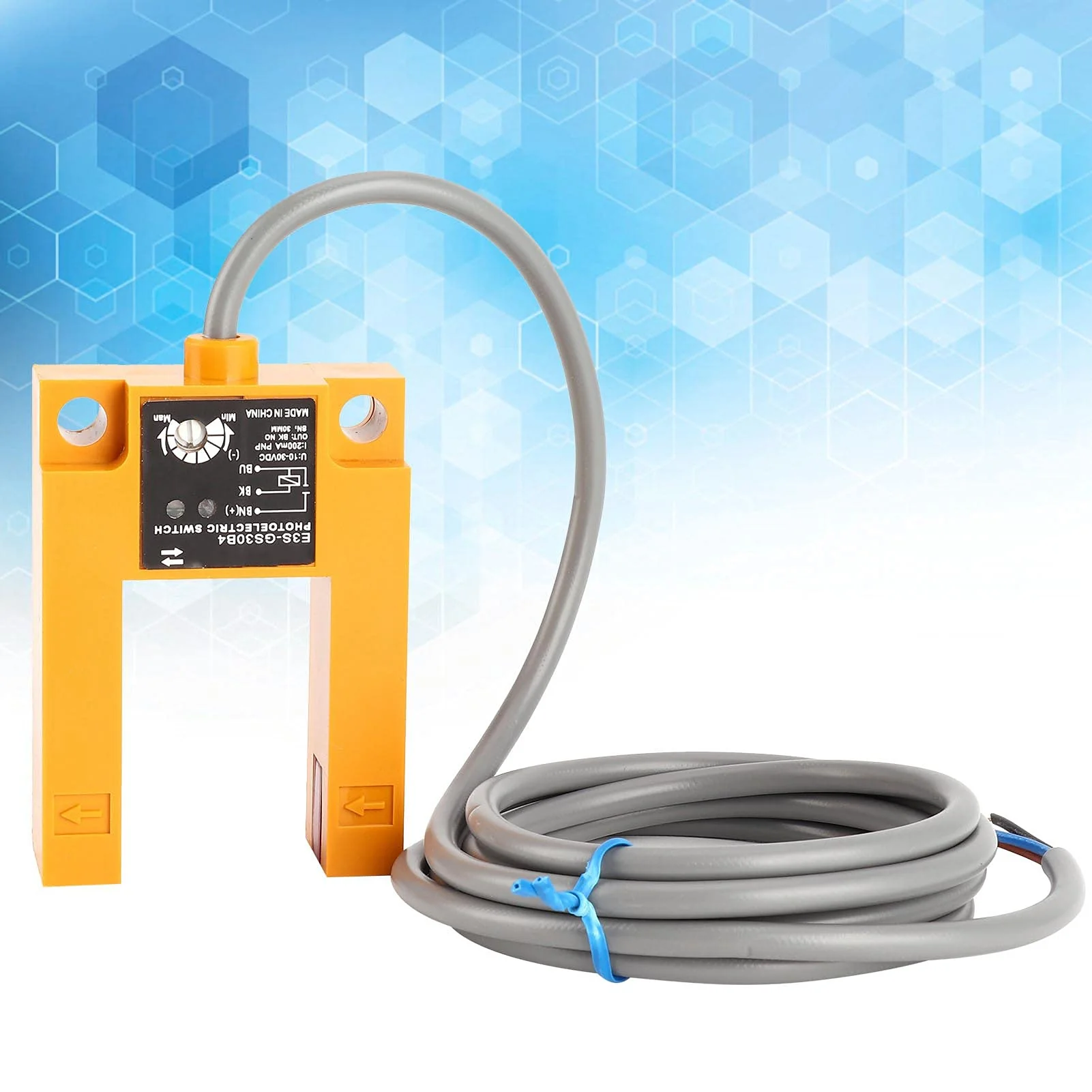 E3S-GS30B4 3-Wire Photoelectric Switch Grooves Type PNP NO Photoelectric Switch Sensor DC10‑30V 200mA - Image 3