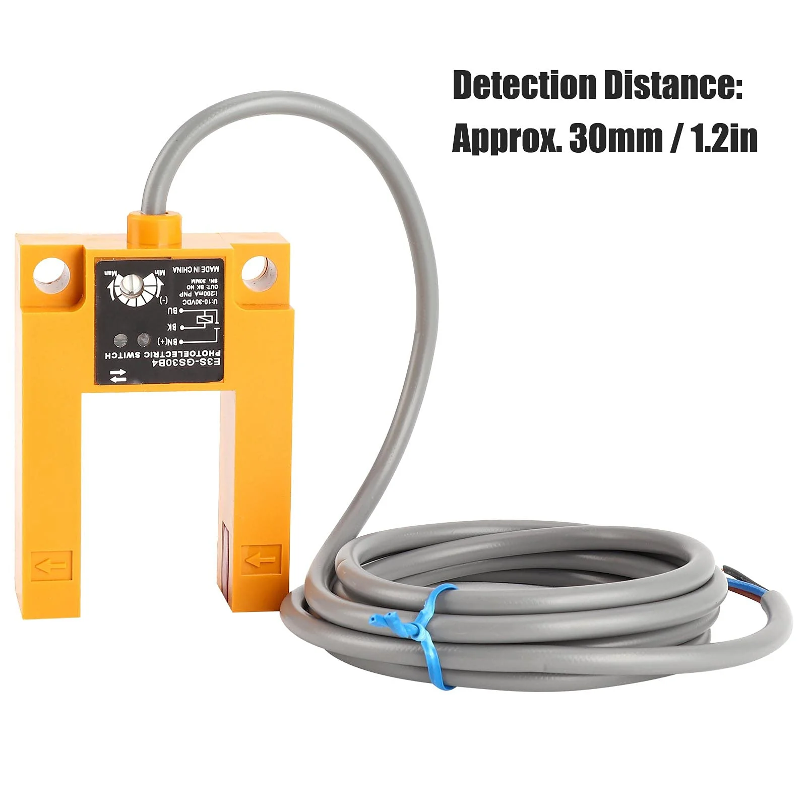 E3S-GS30B4 3-Wire Photoelectric Switch Grooves Type PNP NO Photoelectric Switch Sensor DC10‑30V 200mA - Image 6