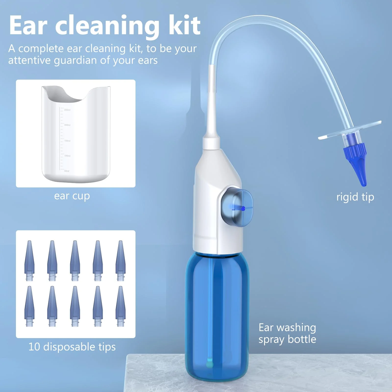 Ear Wax Removal, VITCOCO Ear Wax Removal kit with 10 Replaceable Tips, Ear Camera Wax Removal with USB Charging, Ear Wax Removal Tool Camera with 1920P HD, ManualEar Wax Cleaner for Home Use - Image 5