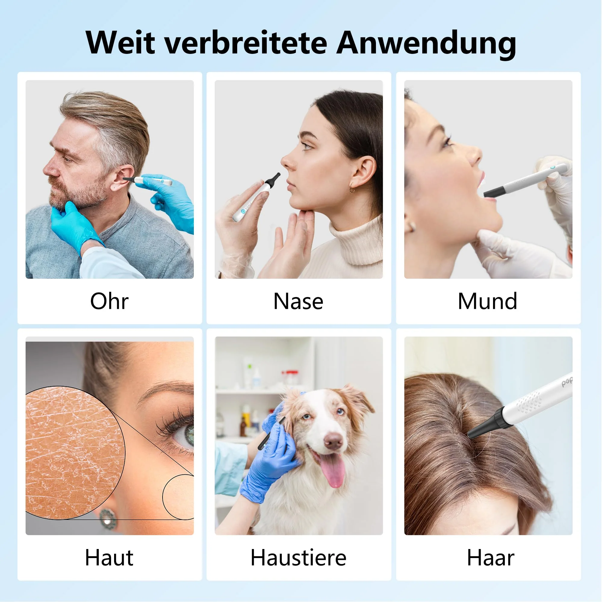 Ear Wax Remover Otoscope: 1080P WiFi Ear Cleaner Camera, IP67 Waterproof Ear Cleaner, 360° Wide Angle Ear Cleaning Camera, 3.5 mm Lens Ear Endoscope with 6 LEDs for iPhone, iPad and Android - Image 5