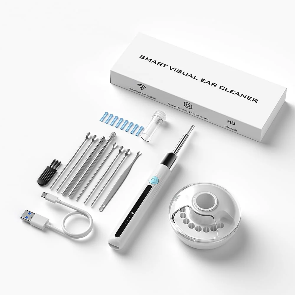 Ear Wax Remover Otoscope, 1080P WiFi Ear Cleaner with UV-C Charging Station, IP67 Waterproof Otoscope Ear with 6 LEDs for iOS and Android Smartphones Digital Ear Scoop with Camera - Image 8