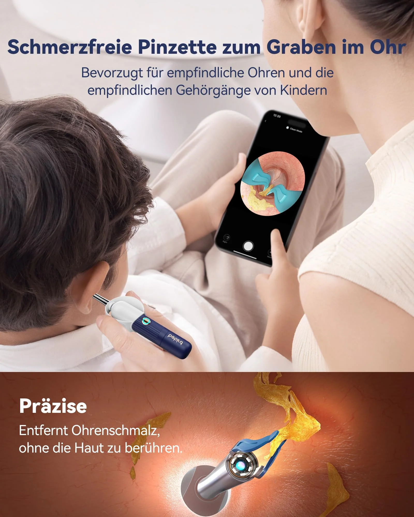 Ear Wax Remover Otoscope: 1920P HD WiFi Flexible Ear Cleaner with Camera - 2025 New 360° Wide Angle Ear Cleaner with Light for Ears/Nose/Neck Examinations Otoscope for Adults Children - Image 5