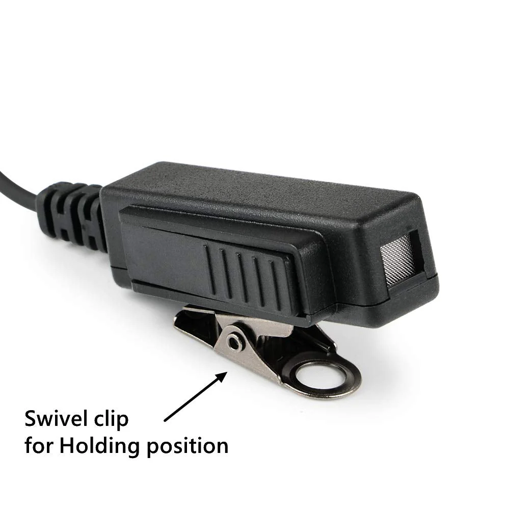 Earpieces for Motorola Walkie Talkies with Mic 2 Pin Acoustic Tube Headset and PPT for CP200 GP2000 XU1100 PRO1150 MU12 (2 Pack) - Image 4