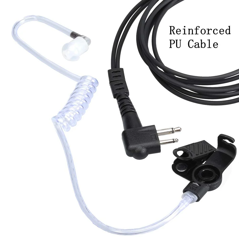 Earpieces for Motorola Walkie Talkies with Mic 2 Pin Acoustic Tube Headset and PPT for CP200 GP2000 XU1100 PRO1150 MU12 (2 Pack) - Image 5