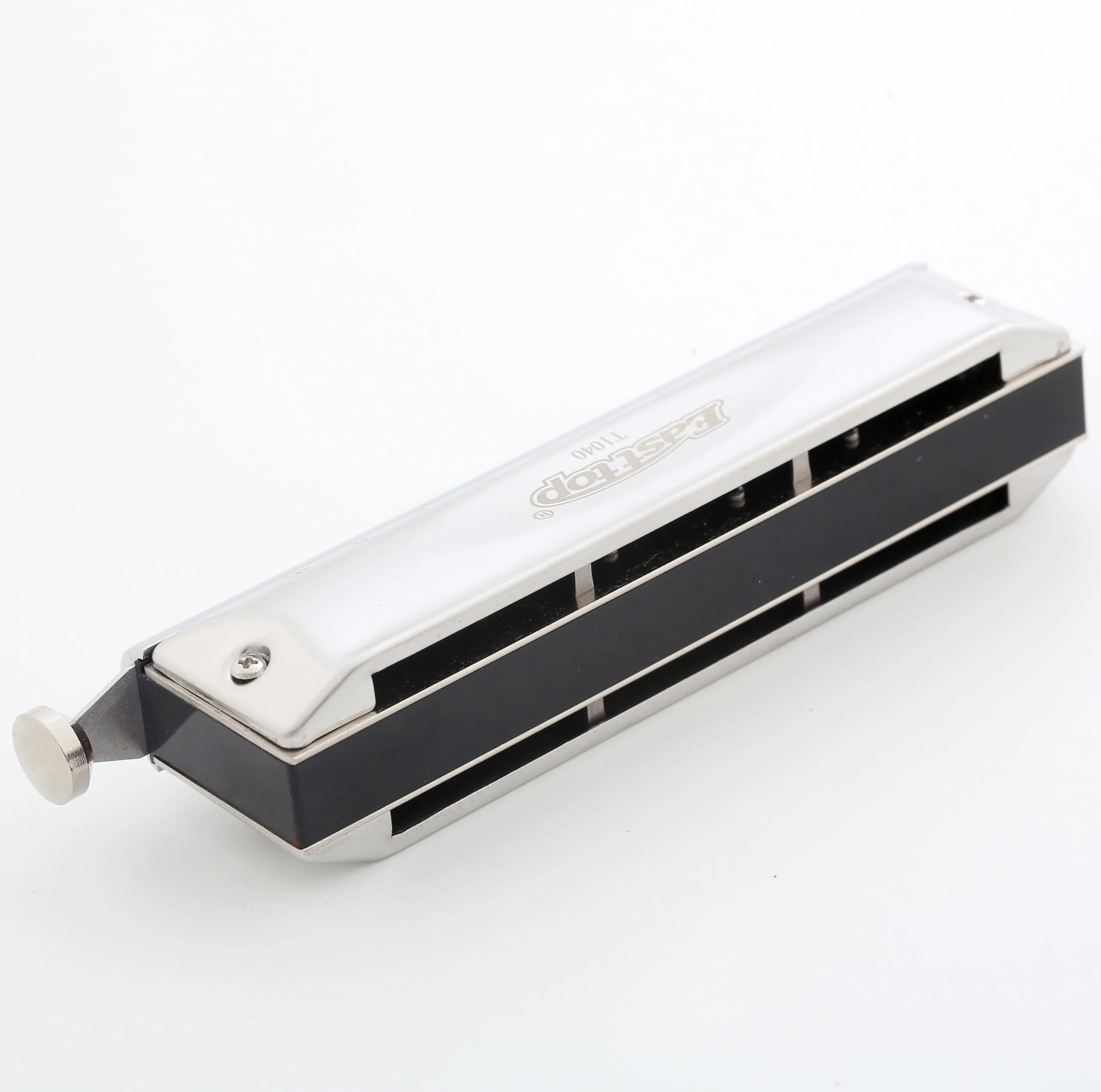 East Top 10 Hole 40 Tones Chromatic Harmonica Key of C, Professional Mouth Organ with Slide for Beginners and All Levels - Image 4