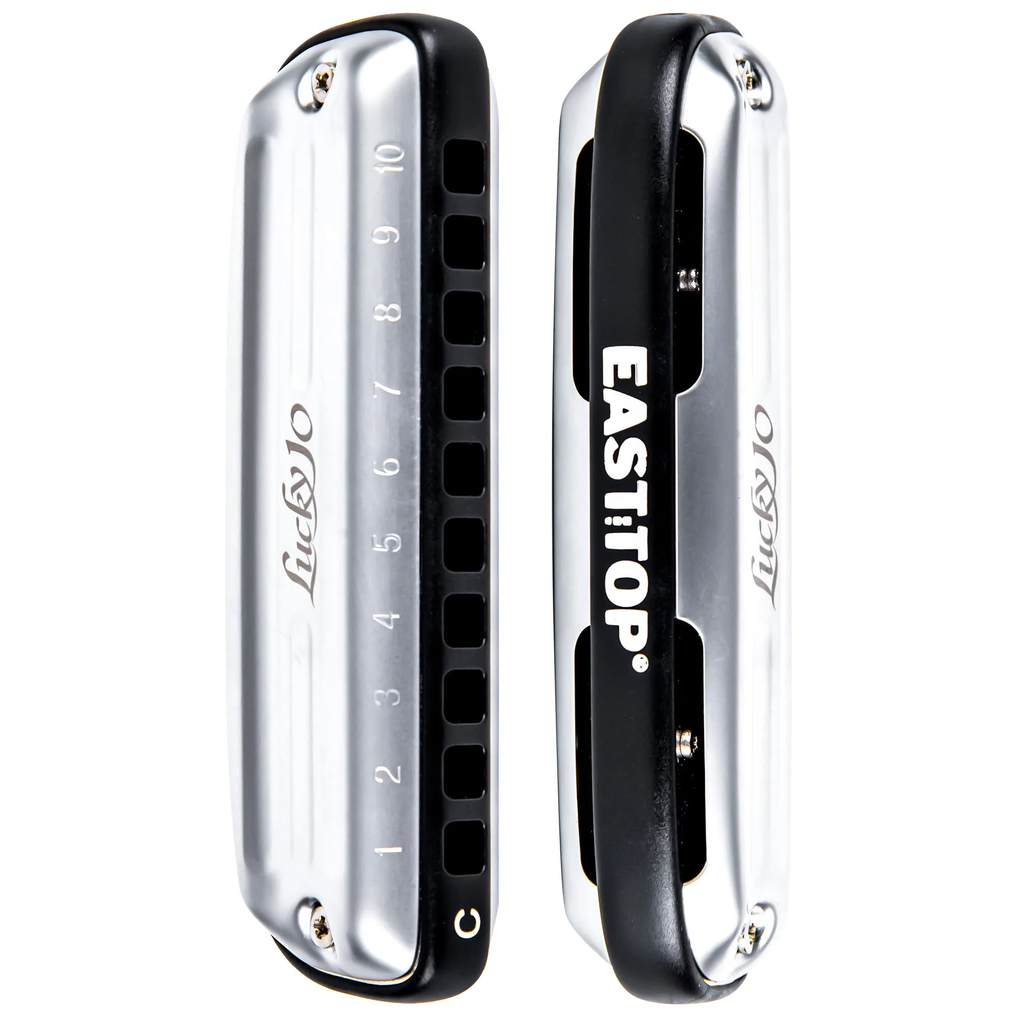 East top Lucky 10 Harmonica, Professional 10 Holes Mouth Organ For All Levels Adults, Professionals and Players - Image 2